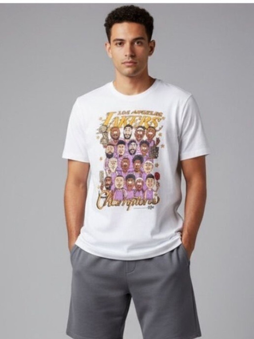 Los Angeles Lakers Nike 2020 NBA Finals Champion Team Roster T-Shirt - Size XXL
